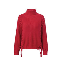 Load image into Gallery viewer, Side Lace Up Sweaters